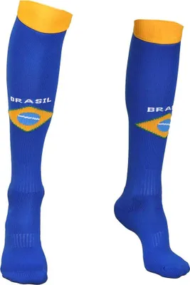 Image de Chaussettes de Football Brésil Maison - Enfants et Adultes - 42-46 L