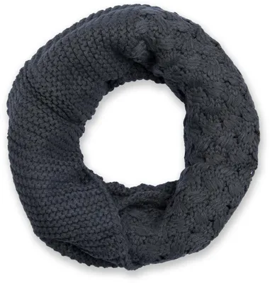 Produktbild von styleBREAKER Uni Strick Loop Schal mit Mustermix, Uni Feinstrick Schlauchschal, Winter Strickschal 01018153