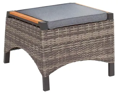 Produktbild von LC Garden Keramo Hocker Aluminium/Geflecht mit Teak