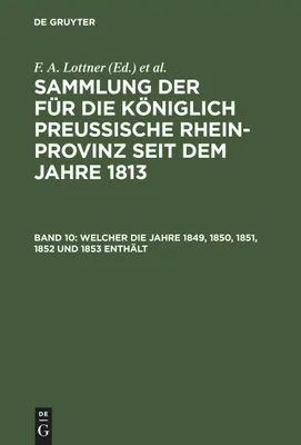 Produktbild von Welcher die Jahre 1849, 1850, 1851, 1852 und 1853 enthält