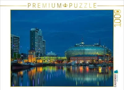 Produktbild von CALVENDO Puzzle Panorma Havenwelten - Bremerhaven | 1000 Teile Lege-Größe 64x48cm Foto-Puzzle für glückliche Stunden