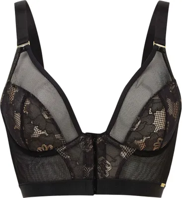 Obrázek produktu pro Gossard Femme dlouhá podprsenka s kosticí do V a zapínáním vpředu Černá 70 C