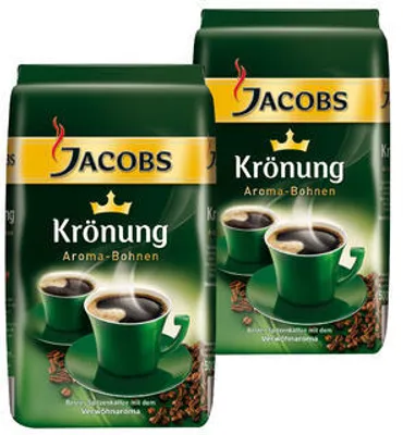 Produktbild von Jacobs Krönung Aroma-Bohnen, ganze Bohnen, 2er Pack, 2 x 500g
