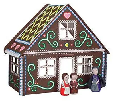 Produktbild von Puppenhaus Holzbausatz Pebaro 880/1 klein 3D Puzzle Modell Holzpuzzle