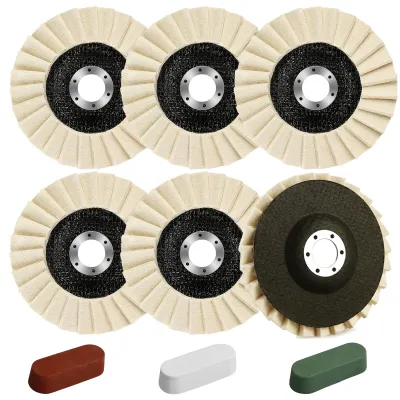 Polierscheiben 6er-Set 125 mm für Winkelschleifer