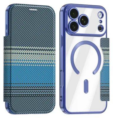 Obrázek produktu pro Obal na telefon Apple iPhone 18 Pro s funkcí MagSafe, ochrana proti RFID, ochrana fotoaparátu, modrá barva