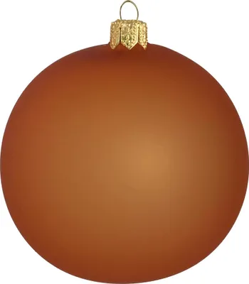Produktbild von Glasornament in mattem Ziegelton