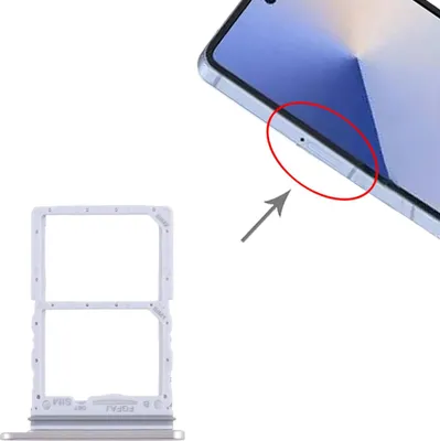 Immagine prodotto di Per Samsung Galaxy Z Flip7 SM-F751B Vassoio per scheda SIM Dual SIM Argento Ricambio