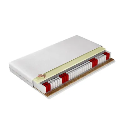 Produktbild von MIRJAN24 Beidseitige Federkernmatratze Orlean Visco 19 cm, Orthopädische Taschenfederkernmatratze, Kokosmatte, Antiallergische (Liegefläche: 140x200 cm)