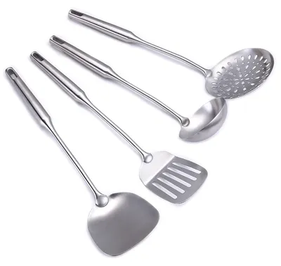 Image de Ensemble de 4 ustensiles de cuisine avec de longues poignées