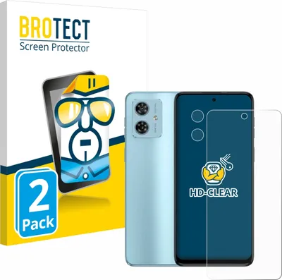 Produktbild von 2x Für Motorola Moto G54 (Display+Kamera) Schutzfolie BROTECT Displayschutz Display Schutz Folie Klar Transparent
