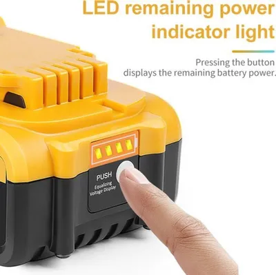 Image de Batterie - 6 Ah - Lithium-ion - 18-20 Volts - Rechargeable - Pour outils électriques sans fil