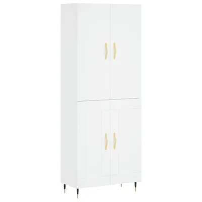 Produktbild von Highboard Weiß 69,5x34x180 cm Holzwerkstoff
