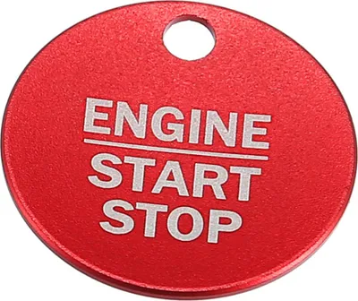 Produktbild von Fahrzeug Motor Start Stopp Knopf Abdeckung Aufkleber Kit Rot