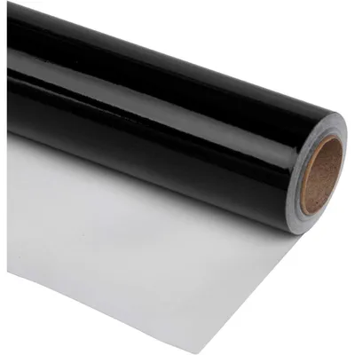 Immagine prodotto di Carta da regalo nera metallizzata, 76 cm x 10 m, 80 g/m²