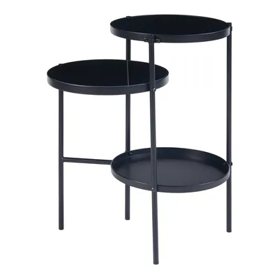 Immagine prodotto di Tavolino 'Mölndal' metallo vetro 70 x 58 x 37 cm nero