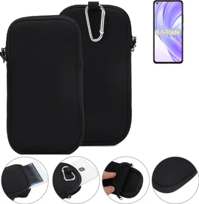 Produktbild von K-S-Trade Neopren-Hülle Handyhülle kompatibel mit Xiaomi Mi 11 Lite 5G Schutzhülle Neoprenhülle Sleeve Schutz-Hülle Gürtel Tasche Case Holster