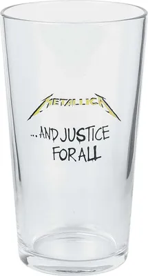 Produktbild von Razamataz Bierglas  And Justice For All klar Standard