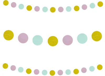 Produktbild von Oblique Unique Kreis Girlande Banner Geburtstag Hochzeit JGA Babyshower Party Deko - gold lila blau