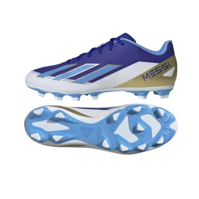 Produktbild von Adidas X CRAZYFAST Club Messi FxG Herren-Fußballschuhe, Weiß/Blau, Größe L 45 1/3