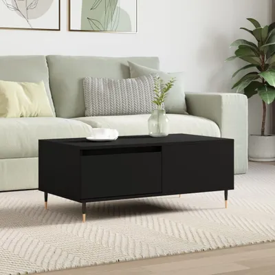 Produktbild von The Living Store Couchtisch Schwarz 90x50x36,5 cm Holzwerkstoff