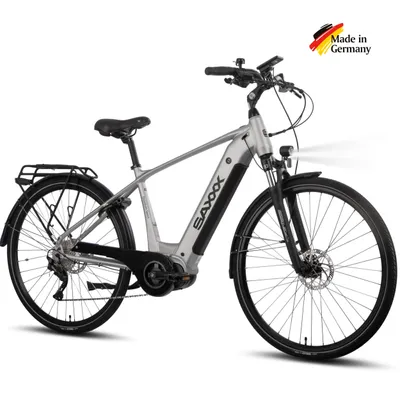 Produktbild von SAXXX Trekking E-Bike 28 Zoll, 250W bürstenloser Mittelmotor, 80Nm Drehmoment, 36V 540Wh Akku, bis 110km Reichweite, CST Reifen