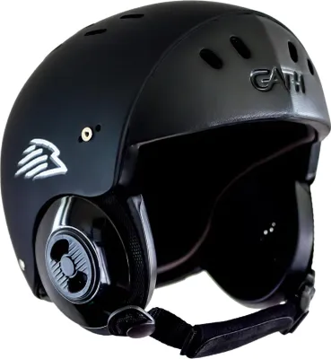 Produktbild von Casco für Wassersport, Marke GATH, Surfhelm, umwandelbar, Modell XL, Farbe: Schwarz