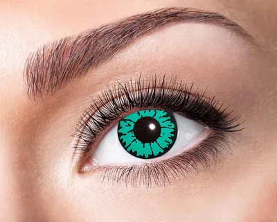 Produktbild von One Week Kontaktlinsen "Grünes Reptil" | Motivlinsen (w11)