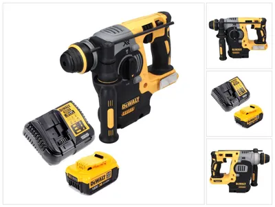 Immagine prodotto di Martello combinato a batteria DeWalt DCH 273 M1 18 V 2,1 J SDS Plus Brushless + 1x batteria ricaricabile 4,0 Ah + caricabatterie
