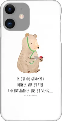 Produktbild von Mr. & Mrs. Panda Iphone 11 Handyhülle Bär Arzt - Weiß - Geschenk, Handy Schutzhülle, Professor, XR, Doktor, Cover, Handycover, Professorin, Ärztin, Teddybär