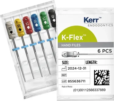 Productafbeelding van Kerr K-Flex vijlen - verpakking van 6 stuks, 21 mm, ISO 020