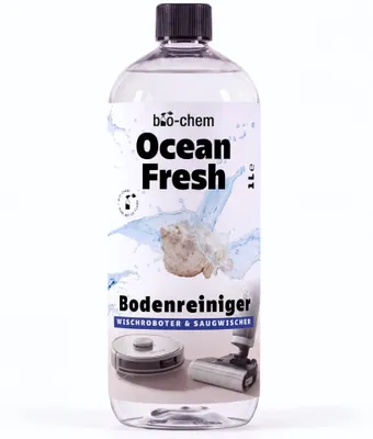 Produktbild von bio-chem Wischroboter & Saugwischer Reinigungsmittel Konzentrat 1L – Duft Ocean Fresh | Kompatibel mit Roborock, Dreame, Ecovacs, Tineco, iRobot, MOVA