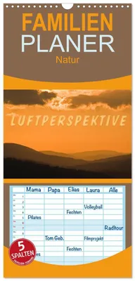 Produktbild von Familienplaner 2027 - Luftperspektive mit 5 Spalten (Wandkalender, 21 x 45 cm) CALVENDO