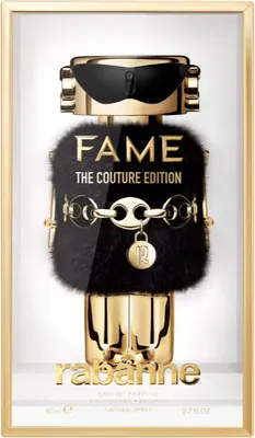 Zdjęcie produktu dla Rabanne Fame The Couture Edition, Kobiety, 80 ml, Butelka jednorazowa, Bergamotka, Kokos, Incense, Irys, Jaśmin, Drewniany, Piżmo, Drzewo sandałowe, Wanilia