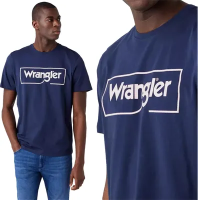 Immagine prodotto di Maglietta con logo Wrangler da uomo, blu M