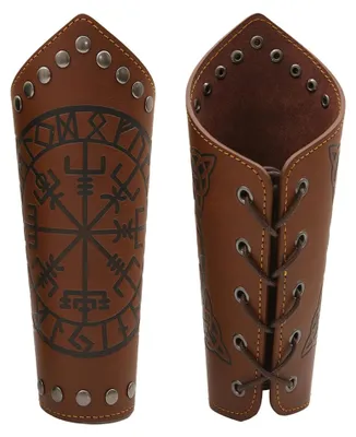 Imagen del producto de Solidchoice: Protectores para brazos estilo vikingo, ideales para cosplay y fiestas