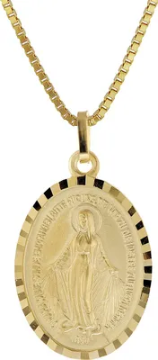 trendor 51928 Milagrosa Gold 333 Anhänger Madonna + Vergoldete Silberkette 1