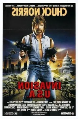Zdjęcie produktu dla Plakat filmowy Chucka Norrissa - Dekoracja ścienna - Grafika - 28 x 43 cm - Wielokolorowa