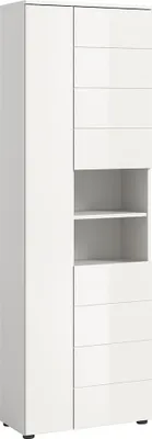 Produktbild von Hochschrank breit Vira | weiß / weiß Hochglanz