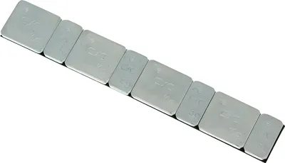 Produktbild von BestPrice Auswuchtgewichte Wuchtgewichte Klebestreifen silber flach 60 g