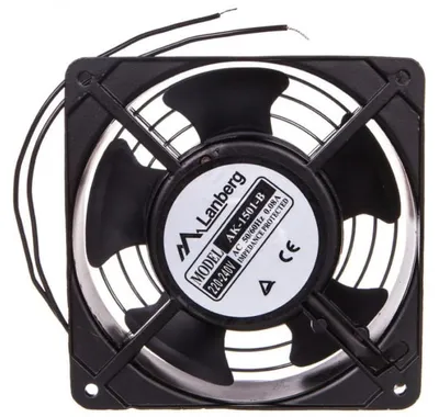 Produktbild von Lanberg AK-1501-B, Kühlgebläse, Metall, Kunststoff, Schwarz, 1 Stück(e), 480 g