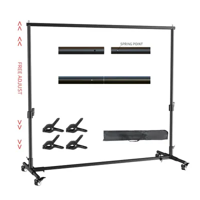 Produktbild von Fotostudio-Hintergründe, bewegliche Hintergründe, höhenverstellbar, 2x2M