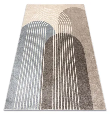 Image de Tapis FUSION 0810 beige / marron - Géométrique, moderne, abstrait beige 160x220 cm