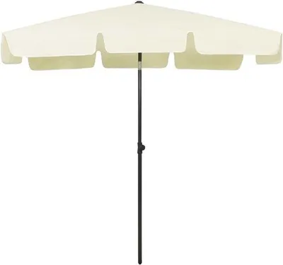 Zdjęcie produktu dla Odporny na wiatr parasol plażowy z wbijakiem – parasol plażowy z ochroną przed promieniowaniem UV – cień na plaży – parasol z mechanizmem obrotowym – wypoczynek nad morzem – odporny na wiatr parasol plażowy – dzień na plaży – źródło cienia