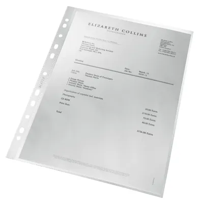 Produktbild von Leitz 47910003, A4, Transparent, Polypropylen (PP), 230 mm, 305 mm, 1 mm