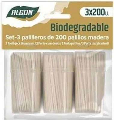 600 Cotton Fioc In Bambù Biodegradabili (3 X 200 Pz) - Lunghi 7,6 Cm, Morbidi Ed Ecologici