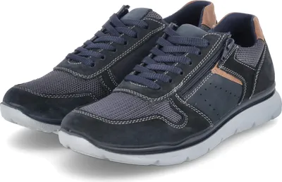 Produktbild von Beliano Herren Low Sneaker Dunkelblau Leder & Textil Größe: 40