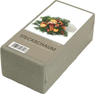 Produktbild von Steckschaum Ziegel für Trockengestecke 8x11x23cm