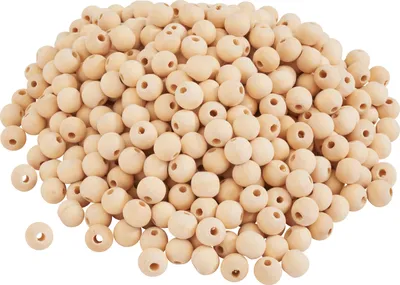 Produktbild von VBS XXL Holzkugeln durchgebohrt Ø 10 mm, 500 Stück
