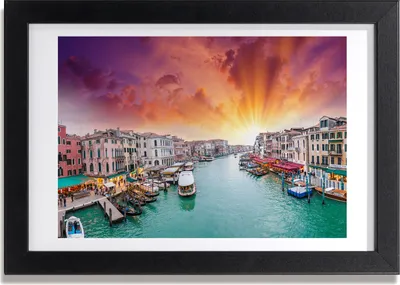 Produktbild von Bild 30x20 MDF-Rahmen, Wandkunst Venedig